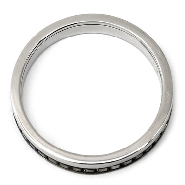 ブシュロン BOUCHERON キャトル ブラック ハーフ ホワイトゴールド×ブラック K18WG ブラックPVD #T56（JP16） リング 指輪 Au750 18K 15.5号