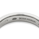 ブシュロン BOUCHERON キャトル ブラック ハーフ ホワイトゴールド×ブラック K18WG ブラックPVD #T56（JP16） リング 指輪 Au750 18K 15.5号