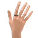 ブシュロン BOUCHERON キャトル ブラック ハーフ ホワイトゴールド×ブラック K18WG ブラックPVD #T56（JP16） リング 指輪 Au750 18K 15.5号
