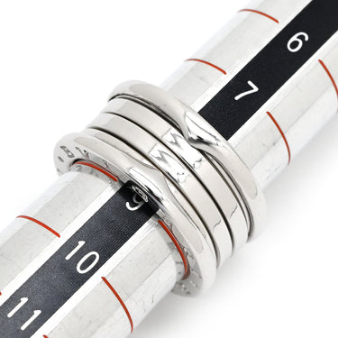 ブルガリ Bvlgari ビーゼロワン B-zero1 3バンドリング ホワイトゴールド K18WG #49(JP9) リング 指輪 BVLGARI 750 18金 8.5号