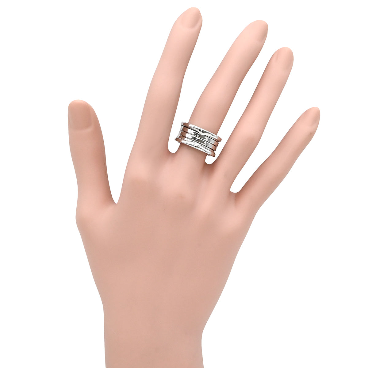 ブルガリ Bvlgari ビーゼロワン B-zero1 3バンドリング ホワイト