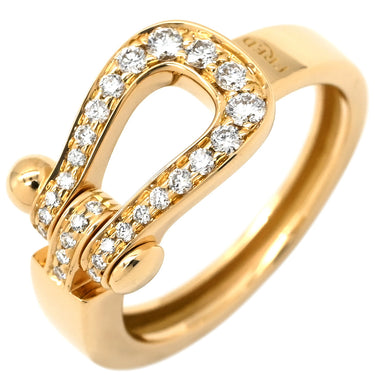 フレッド FRED フォース10 ミディアムモデル イエローゴールド K18YG ダイヤモンド #46(JP6) リング 指輪 FRED パヴェダイヤ Au750 18K YG 6号
