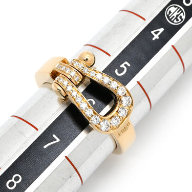 フレッド FRED フォース10 ミディアムモデル イエローゴールド K18YG ダイヤモンド #46(JP6) リング 指輪 FRED パヴェダイヤ Au750 18K YG 6号