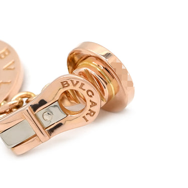 ブルガリ BVLGARI ブルガリブルガリ ソートワール ピンクゴールド K18PG ダイヤモンド イヤリング K18 18K PG RG ダイヤモンド サークル