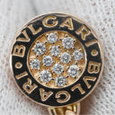 ブルガリ BVLGARI ブルガリブルガリ ソートワール ピンクゴールド K18PG ダイヤモンド イヤリング K18 18K PG RG ダイヤモンド サークル