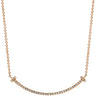 ティファニー Tiffany & Co T スマイル ペンダント スモール ダイヤモンド ピンクゴールド K18PG ダイヤモンド ネックレス T&Co. T smile K18PG Au750 18K 18金