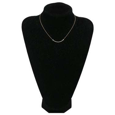 ティファニー Tiffany & Co T スマイル ペンダント スモール ダイヤモンド ピンクゴールド K18PG ダイヤモンド ネックレス T&Co. T smile K18PG Au750 18K 18金