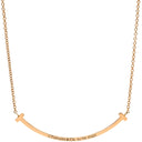 ティファニー Tiffany & Co T スマイル ペンダント スモール ダイヤモンド ピンクゴールド K18PG ダイヤモンド ネックレス T&Co. T smile K18PG Au750 18K 18金