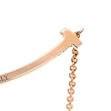 ティファニー Tiffany & Co T スマイル ペンダント スモール ダイヤモンド ピンクゴールド K18PG ダイヤモンド ネックレス T&Co. T smile K18PG Au750 18K 18金