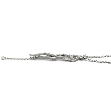 カレライカレラ Carrera y Carrera 女神モチーフ ダイヤモンド ペンダント ホワイトゴールド K18WG ダイヤモンド ネックレス K18WG Au750 ダイヤ 1P 1粒 艶消し加工