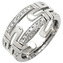 ブルガリ BVLGARI オープン パレンテシ ダイヤリング ホワイトゴールド K18WG ダイヤモンド #49 リング 指輪 750 18K 18金 オープンワーク 9号