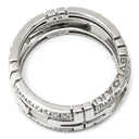 ブルガリ BVLGARI オープン パレンテシ ダイヤリング ホワイトゴールド K18WG ダイヤモンド #49 リング 指輪 750 18K 18金 オープンワーク 9号