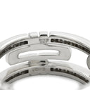 ブルガリ BVLGARI オープン パレンテシ ダイヤリング ホワイトゴールド K18WG ダイヤモンド #49 リング 指輪 750 18K 18金 オープンワーク 9号