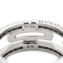ブルガリ BVLGARI オープン パレンテシ ダイヤリング ホワイトゴールド K18WG ダイヤモンド #49 リング 指輪 750 18K 18金 オープンワーク 9号
