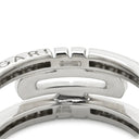 ブルガリ BVLGARI オープン パレンテシ ダイヤリング ホワイトゴールド K18WG ダイヤモンド #49 リング 指輪 750 18K 18金 オープンワーク 9号
