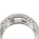 ブルガリ BVLGARI オープン パレンテシ ダイヤリング ホワイトゴールド K18WG ダイヤモンド #49 リング 指輪 750 18K 18金 オープンワーク 9号