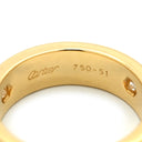 カルティエ Cartier ラブリング ハーフダイヤ B4032400 イエローゴールド K18YG ダイヤモンド #51(JP11) リング 指輪 LOVE Ring 750 18K 18金 3P 3石 3粒 ダイヤ 11号