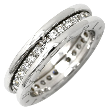 ブルガリ BVLGARI ビーゼロワン B-zero1 1バンドリング XS ホワイトゴールド K18WG ダイヤモンド #48(JP8) リング 指輪 750WG 18金 パヴェ ダイヤモンド 7.5号