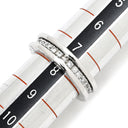 ブルガリ Bvlgari ビーゼロワン B-zero1 1バンドリング XS ホワイトゴールド K18WG ダイヤモンド #48(JP8) リング 指輪 750WG 18金 パヴェ ダイヤモンド 7.5号