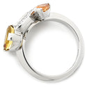 カルティエ Cartier ソルベ ダイヤ マルチカラ―×ホワイトゴールド K18WG ダイヤモンド オレンジガーネット ピンクトルマリン ルビー イエローベリル #48(JP8) リング 指輪 ルビー ガーネット トルマリン イエローベリル 7.5号