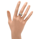 カルティエ Cartier ソルベ ダイヤ マルチカラ―×ホワイトゴールド K18WG ダイヤモンド オレンジガーネット ピンクトルマリン ルビー イエローベリル #48(JP8) リング 指輪 ルビー ガーネット トルマリン イエローベリル 7.5号