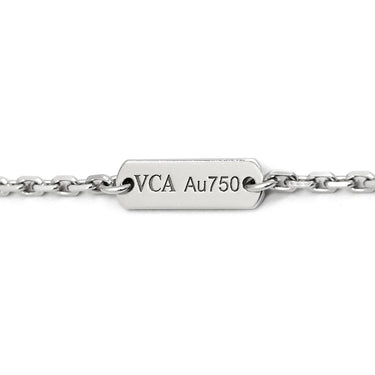 ヴァンクリーフアーペル Van Cleef & Arpels ヴィンテージ アルハンブラ VCARF48700 パールホワイト×ホワイトゴールド K18WG マザーオブパール ネックレス シェル 18K 750 WG