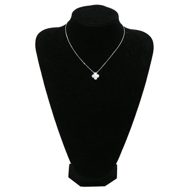 ヴァンクリーフアーペル Van Cleef & Arpels ヴィンテージ アルハンブラ VCARF48700 パールホワイト×ホワイトゴールド K18WG マザーオブパール ネックレス シェル 18K 750 WG