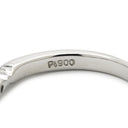 ノンブランド NON BRAND 一文字 ダイヤモンド プラチナシルバー Pt900 ダイヤモンド リング 指輪 プラチナ Pt900 5P 5石 5粒 エンゲージ ブライダル セミエタニティ 8号