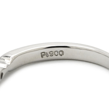 ノンブランド NON BRAND 一文字 ダイヤモンド プラチナシルバー Pt900 ダイヤモンド リング 指輪 プラチナ Pt900 5P 5石 5粒 エンゲージ ブライダル セミエタニティ 8号