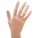 ノンブランド NON BRAND 一文字 ダイヤモンド プラチナシルバー Pt900 ダイヤモンド リング 指輪 プラチナ Pt900 5P 5石 5粒 エンゲージ ブライダル セミエタニティ 8号