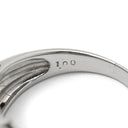 ノンブランド NON BRAND ダイヤモンド 1.00ct プラチナシルバー Pt900 ダイヤモンド リング 指輪 Pt プラチナ フラワーモチーフ 花 ラウンドブリリアント バゲット 9号
