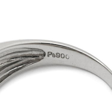 ノンブランド NON BRAND ダイヤモンド 1.00ct プラチナシルバー Pt900 ダイヤモンド リング 指輪 Pt プラチナ フラワーモチーフ 花 ラウンドブリリアント バゲット 9号