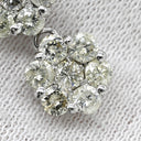 ノンブランド NON BRAND ダイヤペンダント 2.0ct ホワイトゴールド K18WG ダイヤモンド ネックレス 3連 ドロップ 18K 750 WG 21石 ラウンドブリリアント