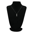 ノンブランド NON BRAND ダイヤペンダント 2.0ct ホワイトゴールド K18WG ダイヤモンド ネックレス 3連 ドロップ 18K 750 WG 21石 ラウンドブリリアント