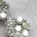 ノンブランド NON BRAND ダイヤペンダント 2.0ct ホワイトゴールド K18WG ダイヤモンド ネックレス 3連 ドロップ 18K 750 WG 21石 ラウンドブリリアント
