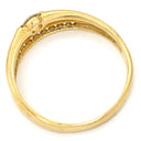 ノンブランド NON BRAND ダイヤモンド 0.30ct デザインリング イエローゴールド K18YG ダイヤモンド リング 指輪 18K 750 YG ラウンドブリリアント メレダイヤ 16.5号