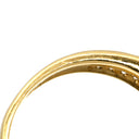 ノンブランド NON BRAND ダイヤモンド 0.30ct デザインリング イエローゴールド K18YG ダイヤモンド リング 指輪 18K 750 YG ラウンドブリリアント メレダイヤ 16.5号