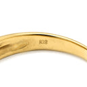 ノンブランド NON BRAND ダイヤモンド 0.30ct デザインリング イエローゴールド K18YG ダイヤモンド リング 指輪 18K 750 YG ラウンドブリリアント メレダイヤ 16.5号