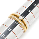 ノンブランド NON BRAND ダイヤモンド 0.30ct デザインリング イエローゴールド K18YG ダイヤモンド リング 指輪 18K 750 YG ラウンドブリリアント メレダイヤ 16.5号