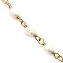 Chang Mee ローズクオーツ パール ペンダント ピンク×パールホワイト×イエローゴールド Pt850 パール ネックレス 18K 750 YG 淡水パール