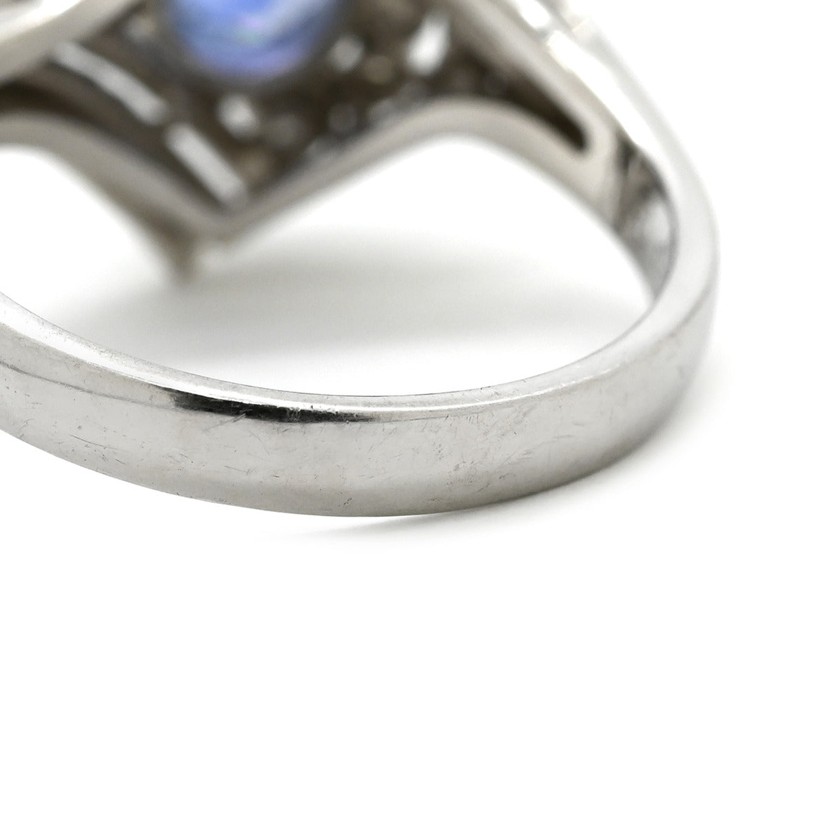 ノンブランド NON BRAND サファイア1.46ct ダイヤリング0.11ct ブルー