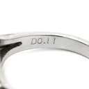 ノンブランド NON BRAND サファイア1.46ct ダイヤリング0.11ct ブルー×プラチナシルバー Pt900 サファイア リング 指輪 Pt900 ブルー オーバル アシンメトリー デザイン 12号