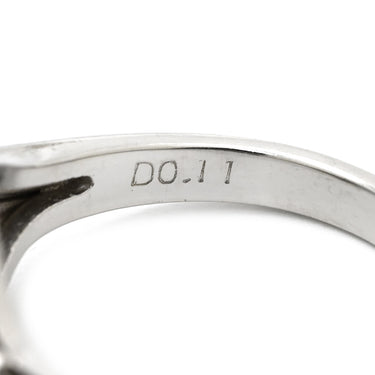 ノンブランド NON BRAND サファイア1.46ct ダイヤリング0.11ct ブルー×プラチナシルバー Pt900 サファイア リング 指輪 Pt900 ブルー オーバル アシンメトリー デザイン 12号