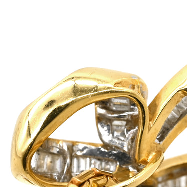 ノンブランド NON BRAND ダイヤモンド リボンモチーフ イエローゴールド K18YG ダイヤモンド ネックレス 結び目 18K 750 YG