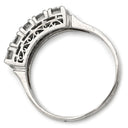 ノンブランド NON BRAND 一文字 ダイヤモンド プラチナシルバー Pt900 ダイヤモンド リング 指輪 プラチナ Pt900 5P 5石 5粒 エンゲージ ブライダル 造幣局検定マーク 19号