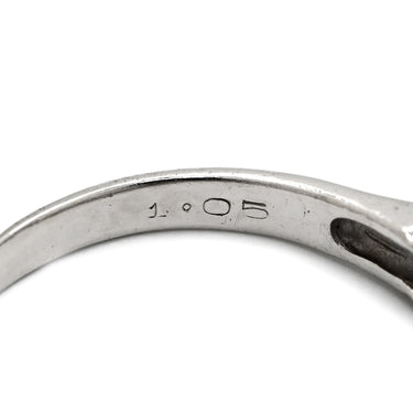 ノンブランド NON BRAND 一文字 ダイヤモンド プラチナシルバー Pt900 ダイヤモンド リング 指輪 プラチナ Pt900 5P 5石 5粒 エンゲージ ブライダル 造幣局検定マーク 19号