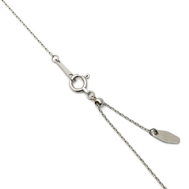 ノンブランド NON BRAND ダイヤモンド プラチナシルバー Pt900 ダイヤモンド Pt850(チェーン) ネックレス Pt900 プラチナ 7P 7石 7粒 V字デザイン 両吊りタイプ