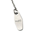 ノンブランド NON BRAND ダイヤモンド プラチナシルバー Pt900 ダイヤモンド Pt850(チェーン) ネックレス Pt900 プラチナ 7P 7石 7粒 V字デザイン 両吊りタイプ