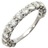 ノンブランド NON BRAND ハーフエタニティリング ダイヤモンド 2.0ct プラチナシルバー Pt900 ダイヤモンド リング 指輪 プラチナ Pt900 15P 15石 15粒 シェアドプロング 16号