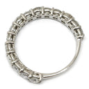 ノンブランド NON BRAND ハーフエタニティリング ダイヤモンド 2.0ct プラチナシルバー Pt900 ダイヤモンド リング 指輪 プラチナ Pt900 15P 15石 15粒 シェアドプロング 16号